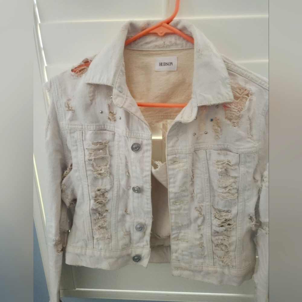 Hudson Distressed Denim Jacket